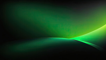 Canvas Print - Gradient green to black background