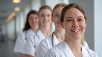 Wall Mural - Smiling Healthcare Professionals Group