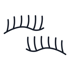 Canvas Print - Eyelashes Icon