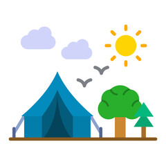 Poster - Camping Icon