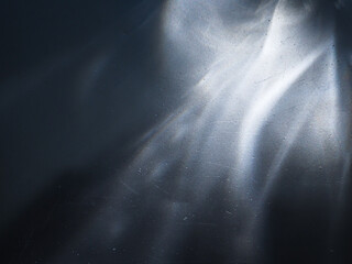 Wall Mural - white reflection on rough aluminum surface for abstract background.