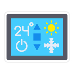 Wall Mural - Temperature control Icon