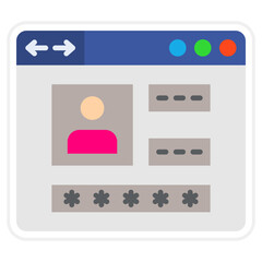 Canvas Print - Authentication Icon