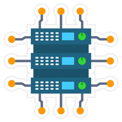 Wall Mural - Data integration Icon