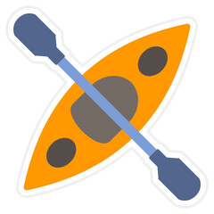 Sticker - Kayak Icon