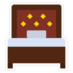 Poster - Single bed Icon