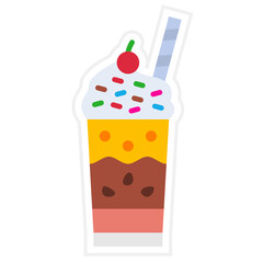 Canvas Print - Milkshake Icon