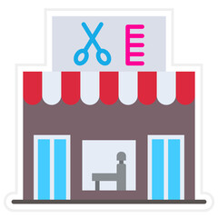 Sticker - Barber shop Icon