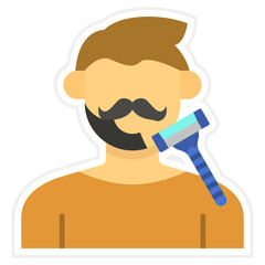 Wall Mural - Shave Icon