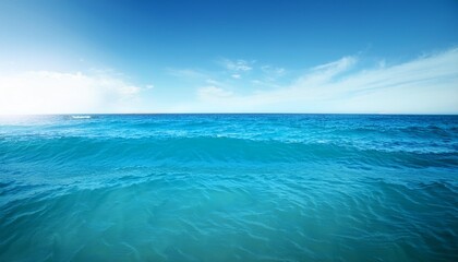 calm ocean with clear blue water