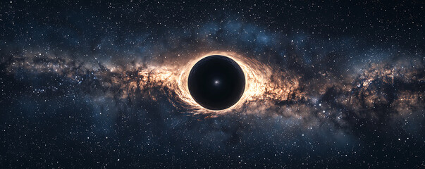 Big black hole at the center of the galaxy. 