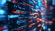 © Minh - Futuristic Digital Data Stream with Binary Code and Neon Highlights