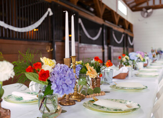 wedding table setting