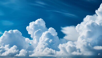 Wall Mural - blue sky with clouds in the sky background