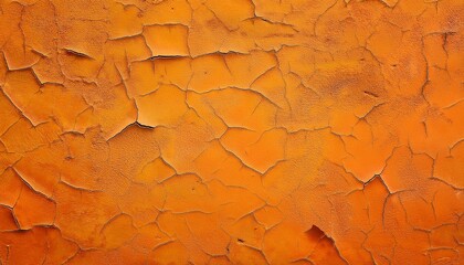 Wall Mural - orange background texture warm autumn or fall background colors of yellow and orange on textured plaster wall in elegant design distressed grunge on painted wall with cracks thanksgiving background