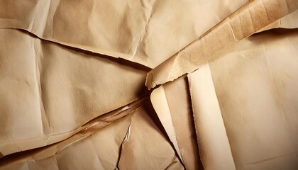 old natural folded paper texture