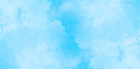 Wall Mural - blue sky with clouds. light sky blue shades watercolor background. sky nature landscape background. 