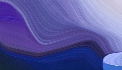 Wall Mural - horizontal colorful abstract wave background with midnight blue light gray and moderate violet colors can be used as texture background or wallpaper