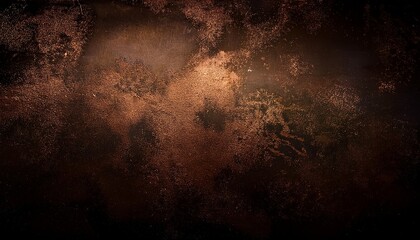 old grunge copper bronze golden rusty texture dark black background