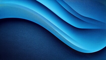 Wall Mural - abstract blue wavy gradient background with grain and noise texture for header poster banner backdrop design