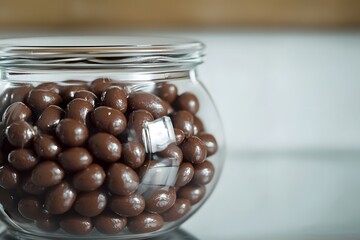 Wall Mural - Chocolate Candies in a Glass Jar