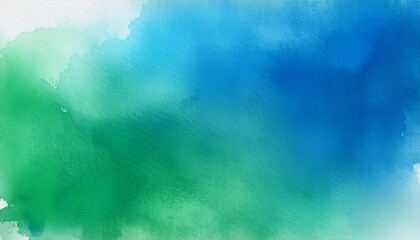 Wall Mural - modern abstract soft colored background with watercolors and a dominant blue and green color