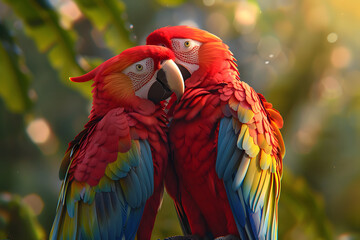 parrot couple AI generative