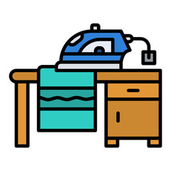 Sticker - Ironing Icon