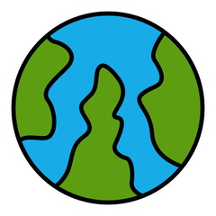 Sticker - Globe Icon