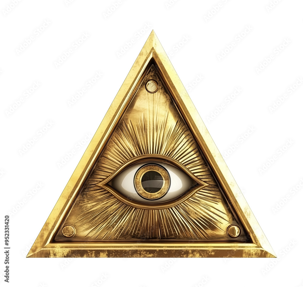 Illuminati Eye Symbol or Eye of Providence Isolated on Transparent  Background PNG Stock Photo | Adobe Stock, image size:1000x946