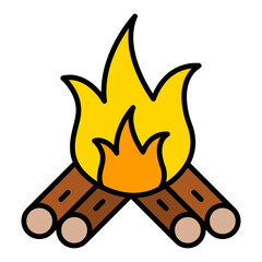 Wall Mural - Firewood Icon