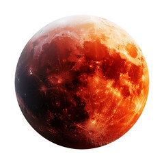 Wall Mural - Lunar Eclipse Isolated on Transparent Background PNG
