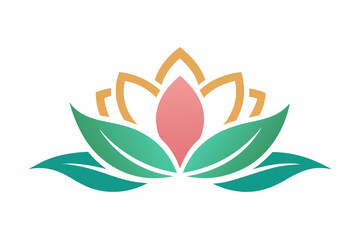 Wall Mural - lotus elegance vector illustration on white background