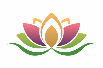 Poster - lotus elegance vector illustration on white background