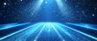 © SJarkCube - A futuristic blue runway, adorned with light streaks and stars, luxury scene design, perfect for award ceremonies and presentations, sparkling and dynamic