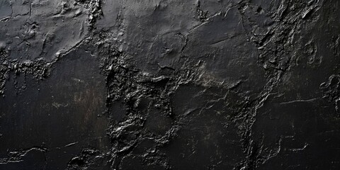 dark grunge black rough concrete wall texture