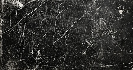 Wall Mural - Scratched black surface