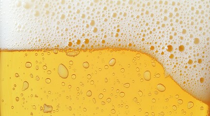 Poster - Closeup of a frothy beer