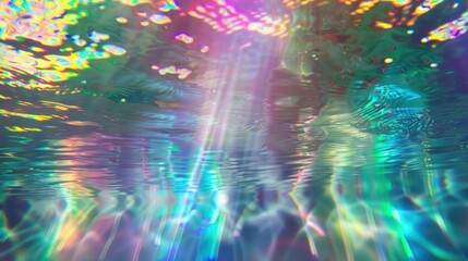 Poster - Abstract water with light