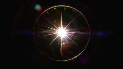 Canvas Print - Bright light lens flare