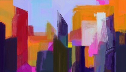 Architecture abstract painting shape.