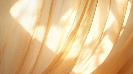 Canvas Print - clean and airy yellow colored fabric wallpaper