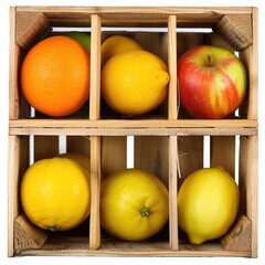 Wall Mural - collage of apples on white background