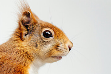 Sticker - a squirrel with a very long tail and a very big nose