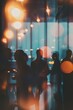 © CaptainMCity - Blurred background. Silhouettes Set Against an Urban Background Enhanced with Soft and Dreamy Bokeh Lights