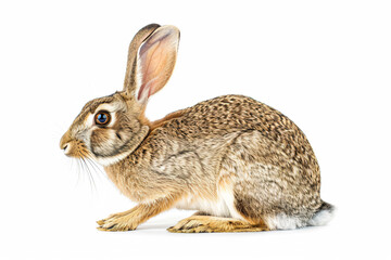 Wall Mural - a rabbit sitting on a white surface with a white background