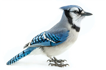 Wall Mural - a blue and white bird with a black beak