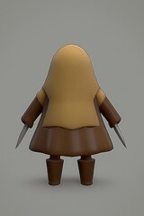 Poster - 3D Cartoon Character - Back View