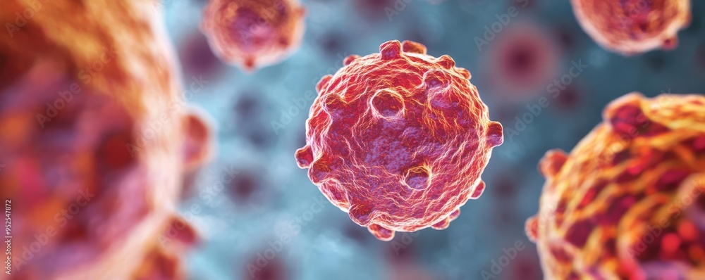 High magnification of cells migrating on a surface, cell motility ...