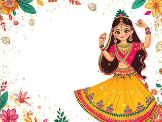 Wall Mural - Navratri background graphics